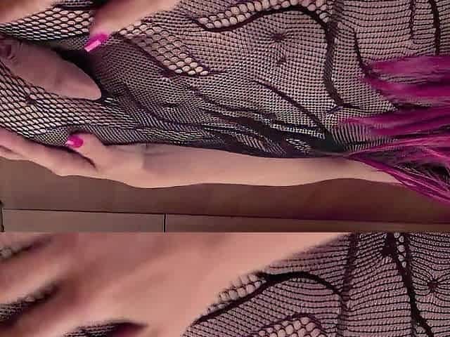 TS teasing and large jizz flow POV Amateur