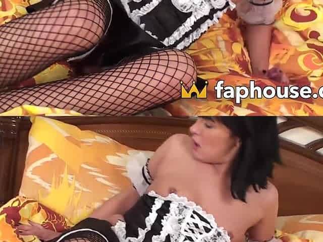 My Hottie Maid Has Saucy Fishnets and a Vibrator