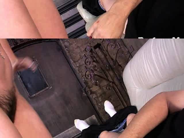 Blonde blowjob hottie fingered before BJ on the couch