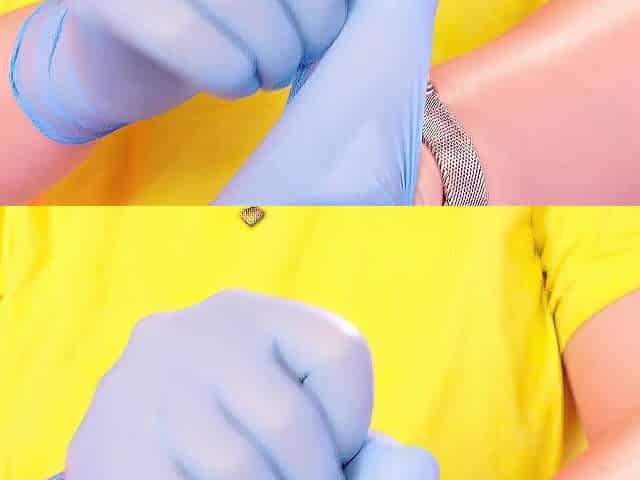 Asmr Clip with Medical Nitrile Gloves