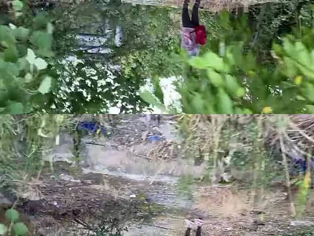 Ein Fluchtling wurde beim Outdoor-Pissen erwischt und.Teil 1