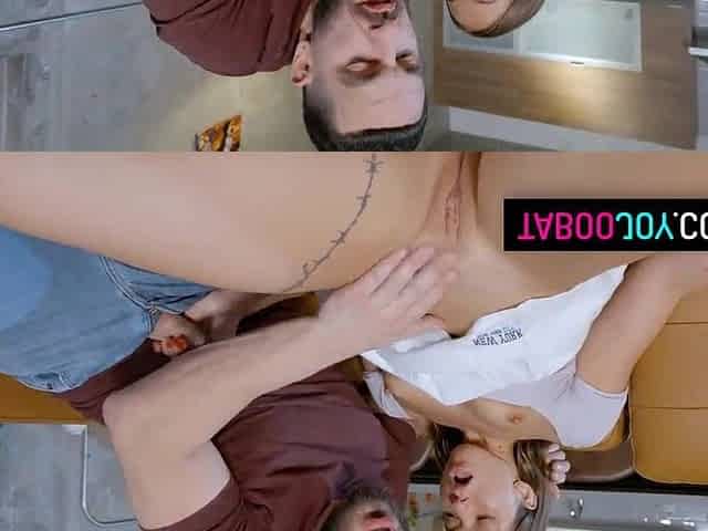Concupiscent teen stepsis getting screwed hard by stepbrother instead of her boyfriend
