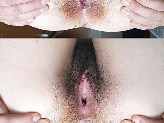 ASMR Bushy vagina gape sounds QUEEFING
