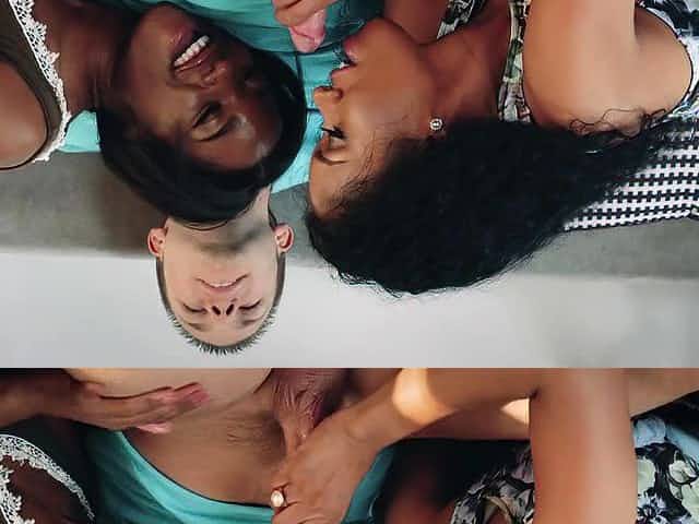 Mya Mays and Yasmine de Leon cock sharing double blowjob