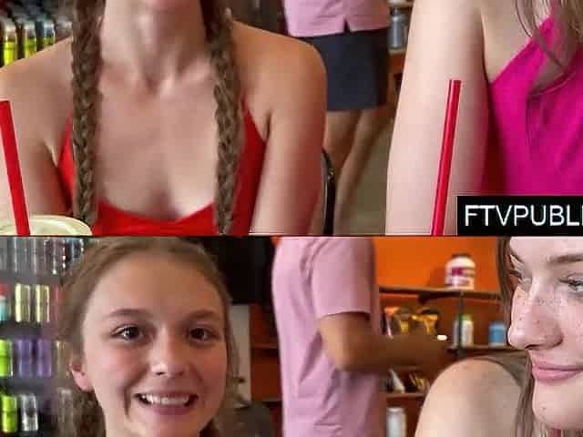 Tall angel makes out with short one