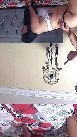 My boyfriend fills my vagina with milk on all fours