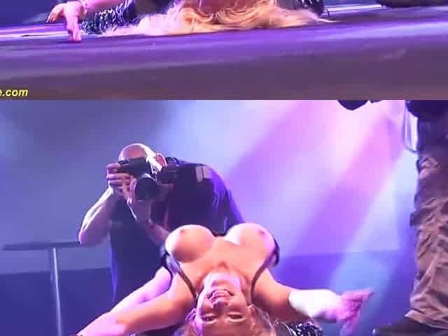 german stepmom undressed on public stage