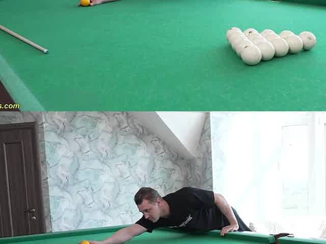 Her First Rough Anal On The Pool Table