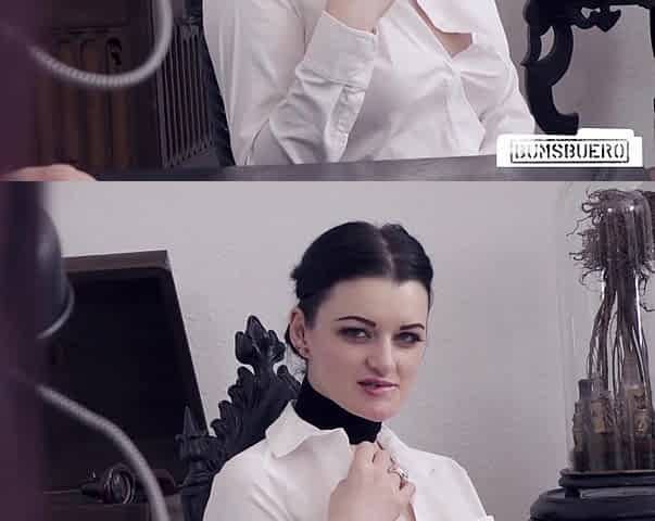 Leah Obscure's Gothic Charm Fuels Passion in German Office