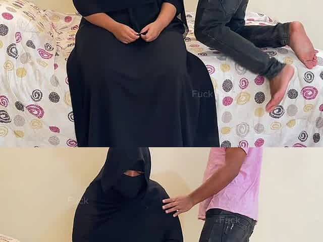 Huge Wet Pussy Burqa & Hijabi Muslim Stepmom Fucked by Stepson