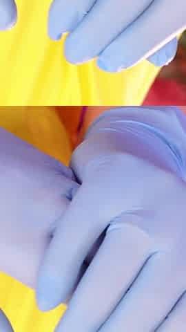 Asmr Video with Medical Nitrile Gloves