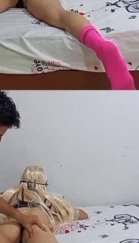Venezuelan Woman with Long Hair Lets Her Neighbor Fuck Her