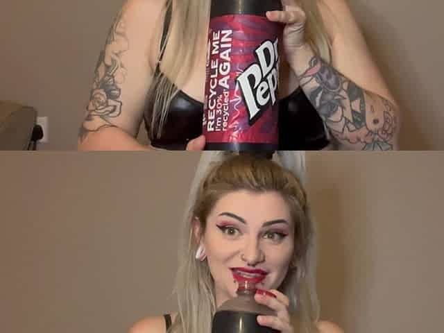 Cute Goth Girl Cant Stop Burping During Vlog