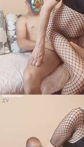 Home scenes with slender aged wife in nylons and bodysuit no makeup
