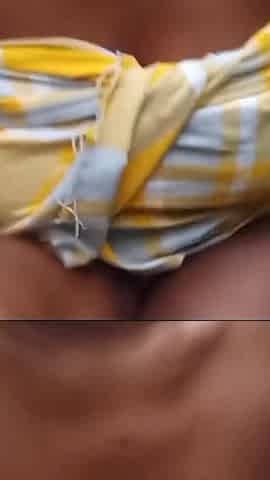 Pissing Outdoors Rubbing My Hairy Pink Black Pussy