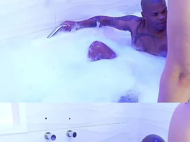 Sexually excited sweethearts in the jacuzzi