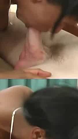 Ebony Sexy Babe Loves Sucki9ng Huge White Dick and Cum Swallow