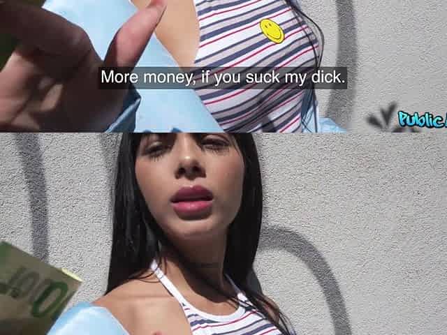 Athenea Rose is cucking cock for some cash