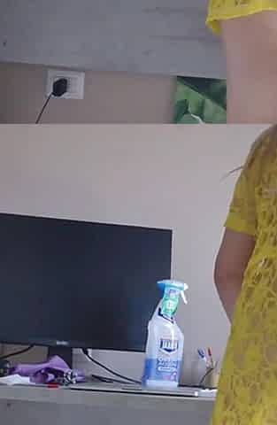 Cleaning the Table Without Underwear