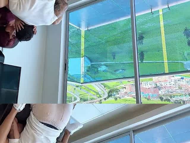 Cheating Boyfriend!! He Fucks His Stepsister While His Girlfriend Watches! Cuckold!