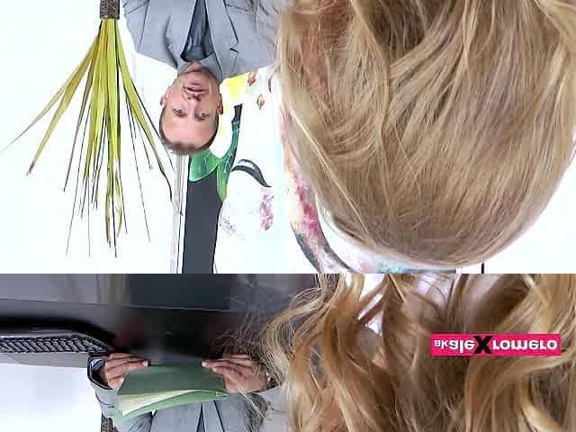 Fake boss booty drilling an aspiring secretary (short)