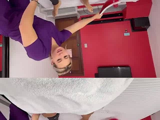 Blond masseuse ends up riding my wang! - Christopher Betancur