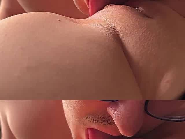 TWAT EATING CLOSE UP! My boyfriend makes me climax with his fast tongue. 4K, POV