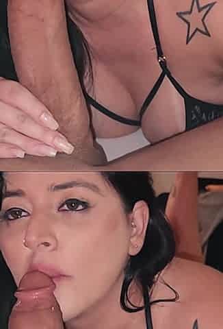 18 Year Old with a Giant Cock Fucked His Married Neighbor in Front of Her Cuckold Husband.