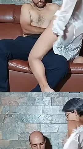 I Fuck My Stepmother on the Furniture While Stepdaddy Cooks, What a Great Fuck, She Swallows My Semen