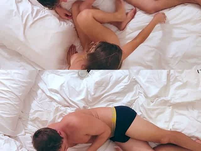 Real Couple's Sensual Lovemaking with Simultaneous Orgasms