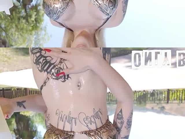 Bikini Babe And Jovan Jordan In Blonde Babe In Bikini Plays And Fucks Bbc
