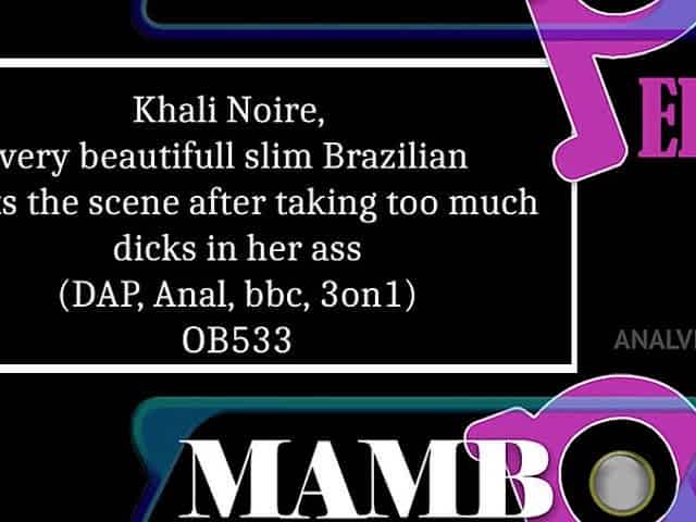 Khali Noire, Very Beautifull Slim Brazilian Quits The Scene After