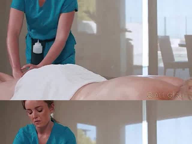Erotic Massage Turns Into Sexy Lesbo Sex