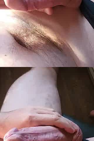 Bald Jock Masturbation