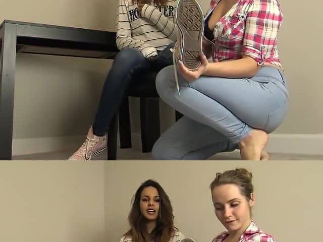 boss worships new employee's feet while working