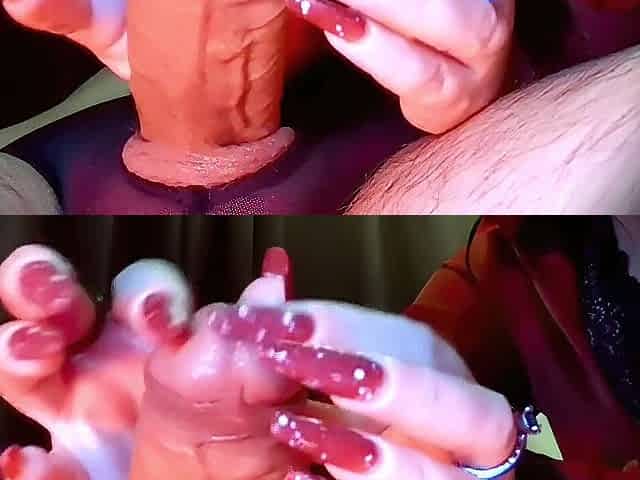 When I really wanna play with your penis I wank it like this!