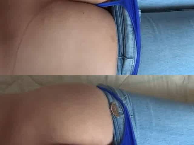 I allow for the 1st time stepson to masturbate and cum on my butt