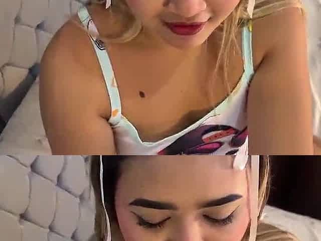 Livecam model is caught by her stepbrother and this guy screws her so this babe won't say everything.
