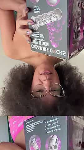 Just Chatting with My Boobs Out and Unboxing a Fresh Vibrator