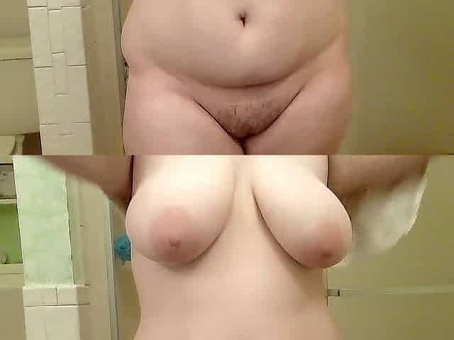 Drying off after a shower