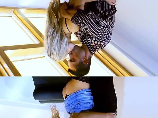 ROUGH ANAL SEX FOR SLIM SECRETARY LUCY IN JEANS MINI SKIRT