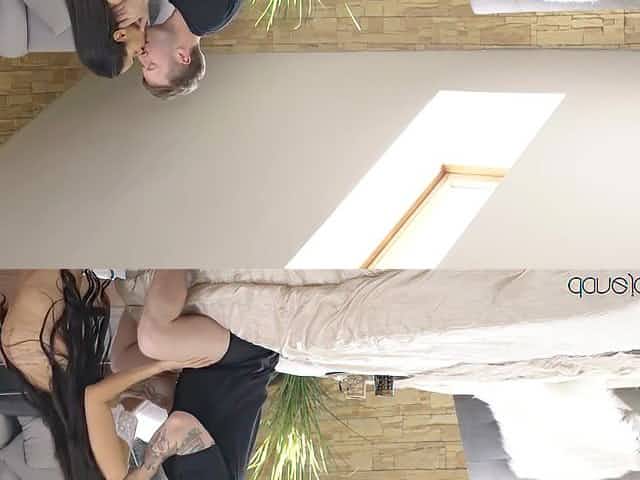 Long-haired Latina Adreina Deluxe Takes A Ride On A Rigid Rod With Axel Aces And Andreina Deluxe