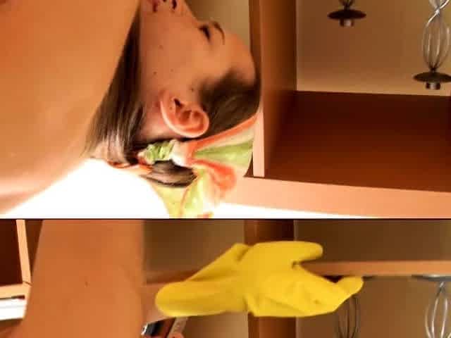 POV blowjob footjob handjob with Karla Kush eating cum