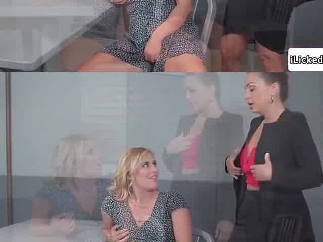 Lesbian Lawyer Making Her Client Squirt