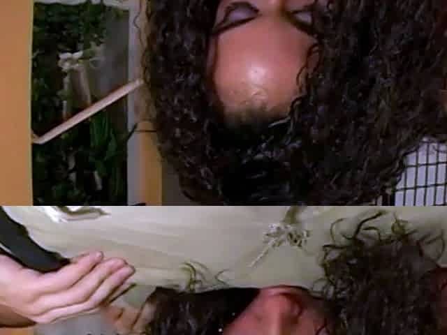 Curly Latina Anal and Facial