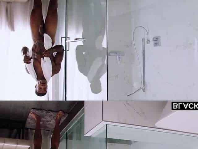 Blond in Interracial Blow job and Poses