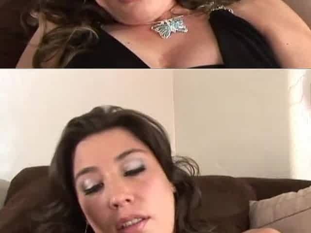 Horny Brunette Takes Every Inch of His Dick Inside of Her After Preparing with Dildos