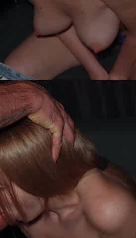 Fuck My Ass with Your Big Dick! a Stranger Fucks a Long-haired Blonde in All Holes at Night!