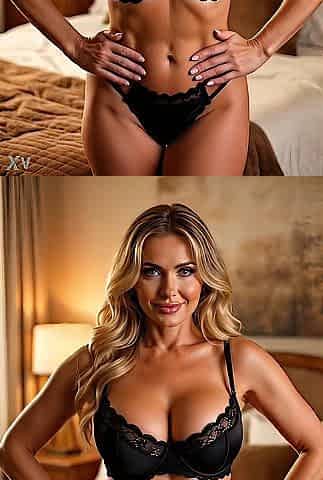 Breasty mother I'd like to fuck in classic underware has experience - AI Generated