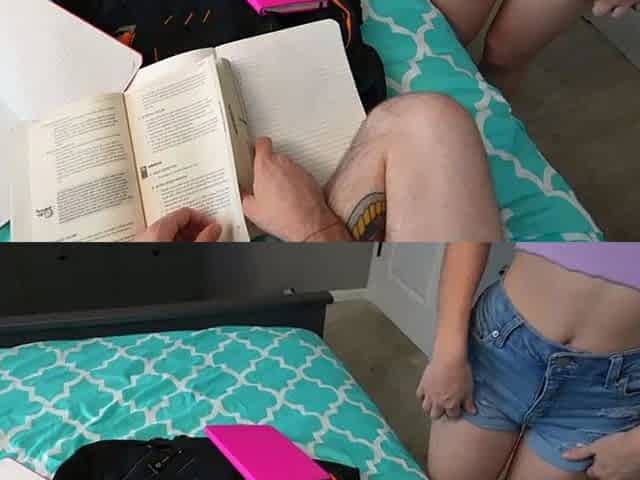 Klixen and blonde teen blowjob and handjob